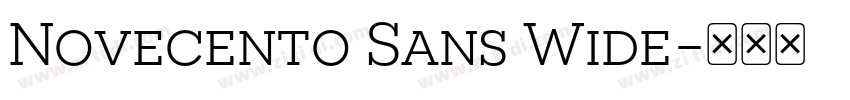 Novecento Sans Wide字体转换